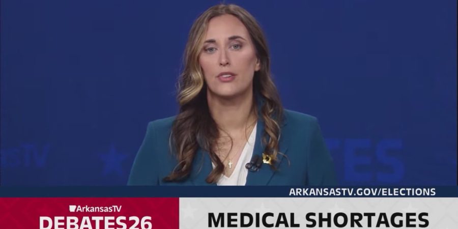 Hallie Shoffner and Jeff Wadlin debate key issues in Conway