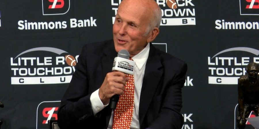 John Tyson discusses Arkansas athletics at Little Rock Touchdown Club