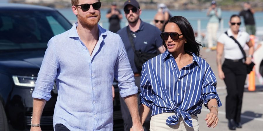 Prince Harry and Meghan make first joint appearance in Nottingham